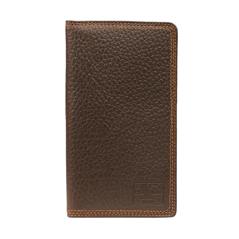 Nocona Men's HD Xtreme Triple Stitch Brown Wallet