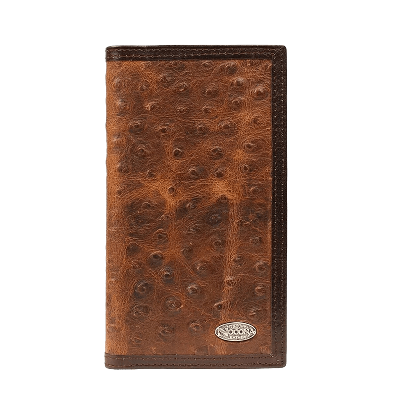 Nocona Men's Print Leather Brown Wallet