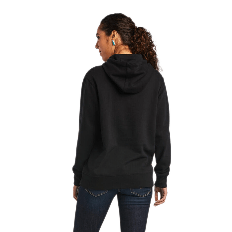 Ariat Women's Mexico Flag Logo Pullover Black Hoodie
