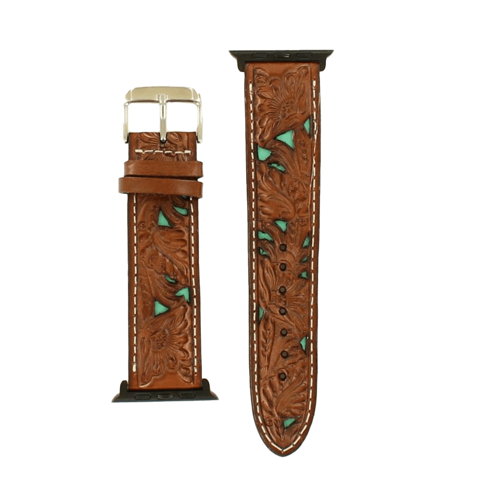 Nocona Unisex Underlay Brown Watch Band