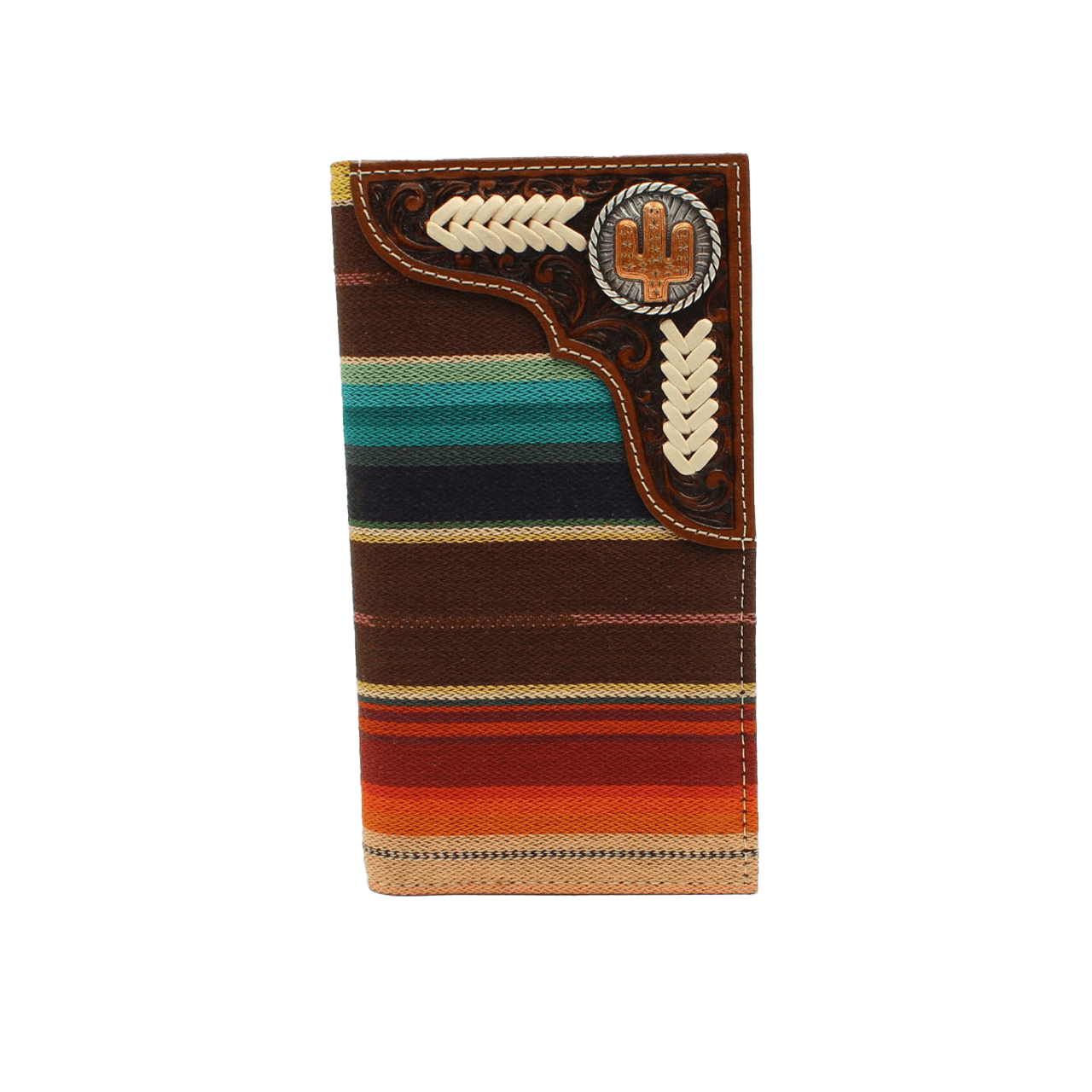 Nocona Men's Rodeo Serape Cactus Brown Wallet