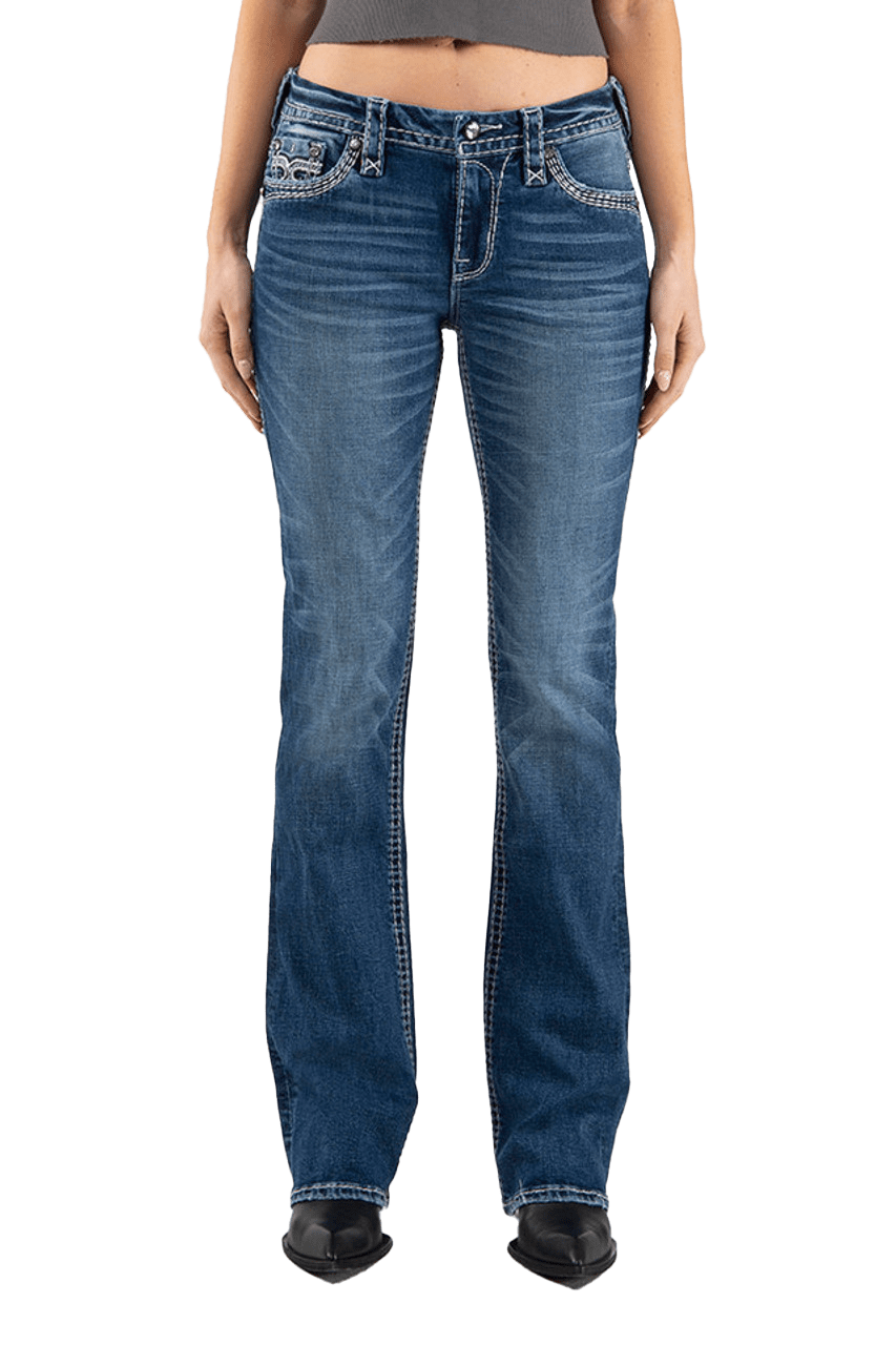 Rock Revival Mid-Rise Bootcut hot Jeans