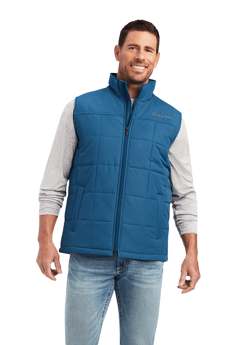 Ariat Men's Crius Concealed Carry Majolica Blue Vest