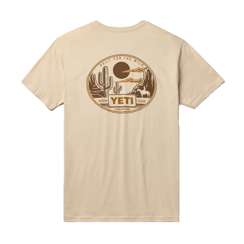 Yeti Horse Canyon Short Sleeve Cream T-shirt