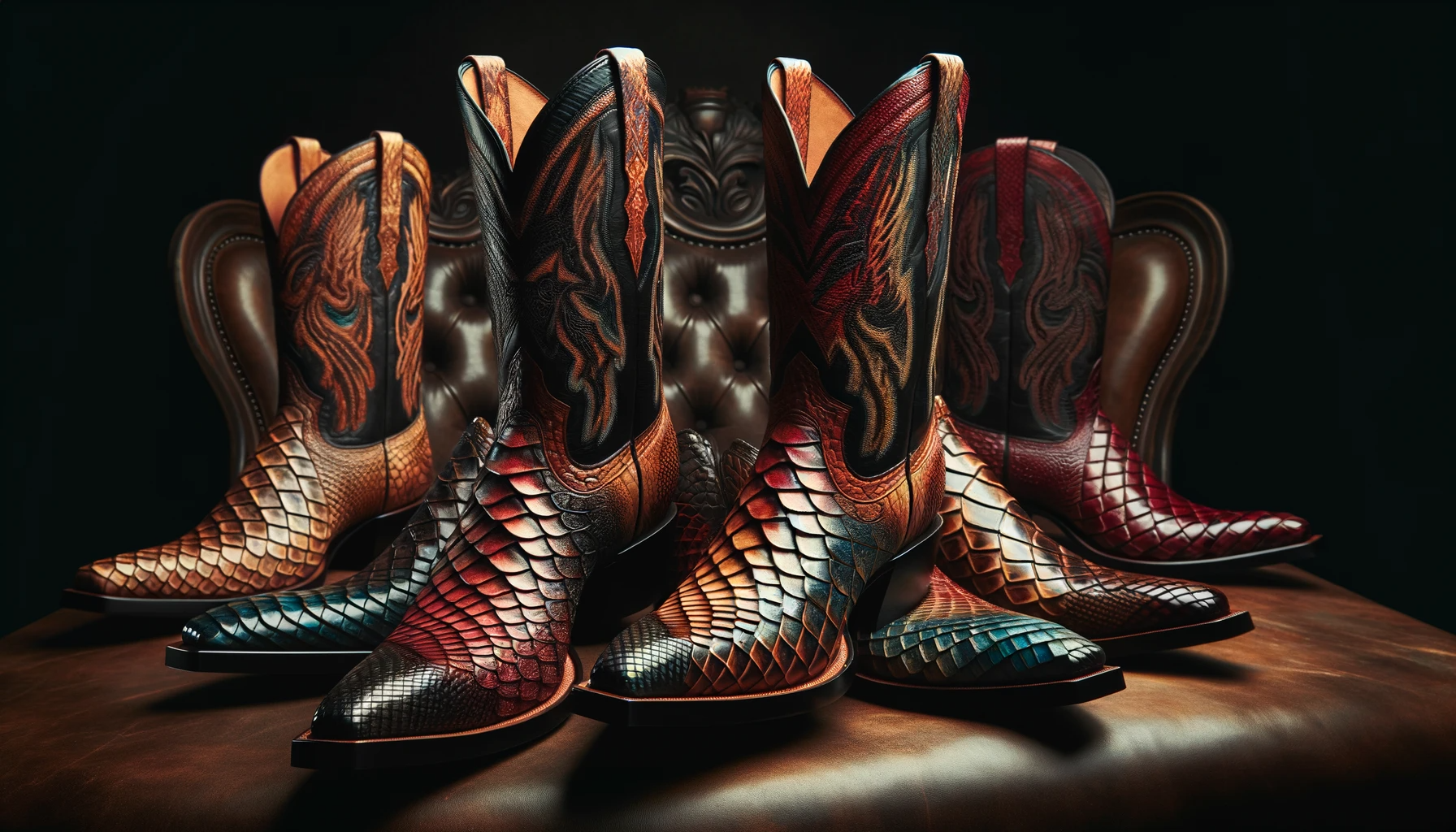 Exotic skin work boots shop