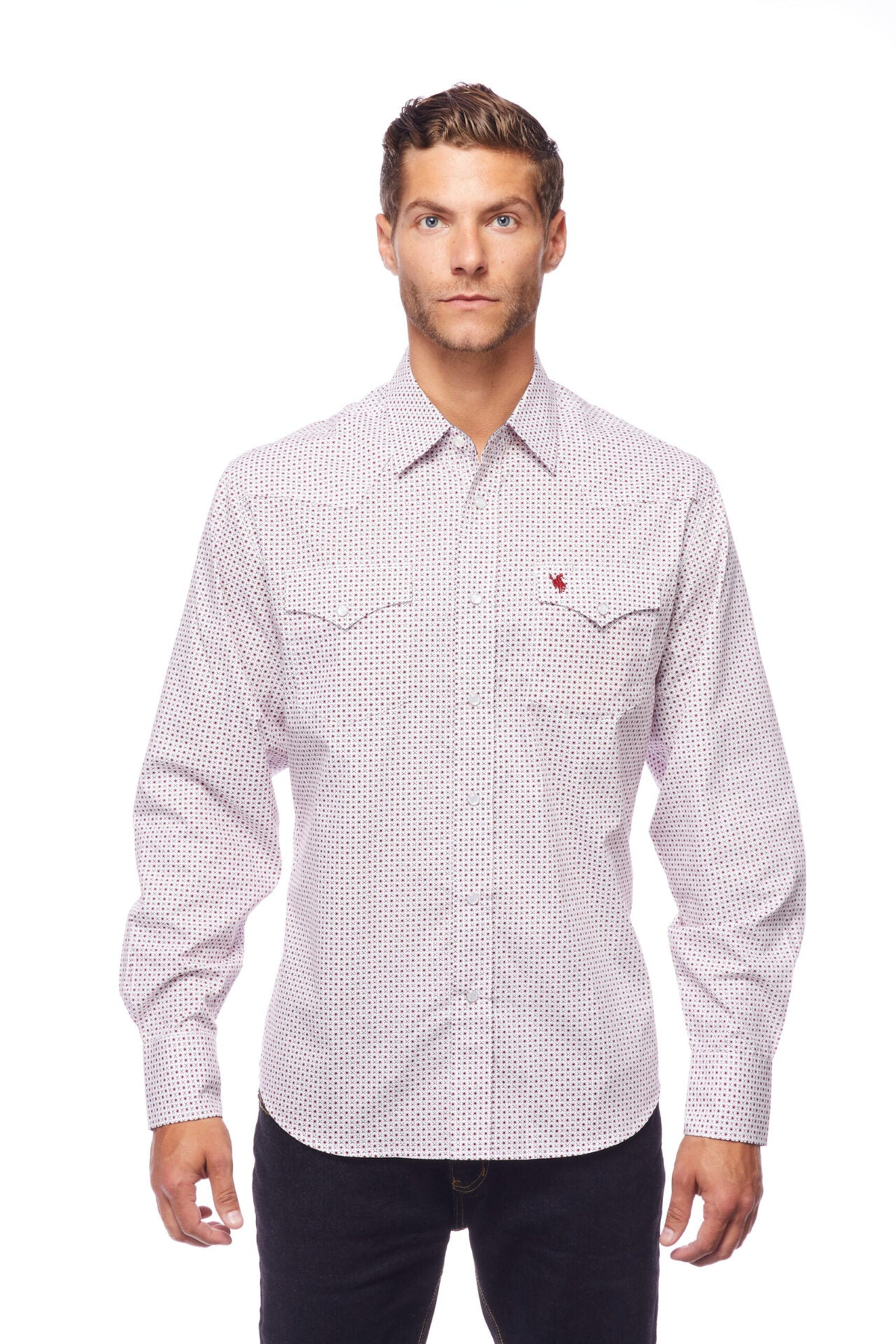 Avalon Men's Western Woven Print Shirt