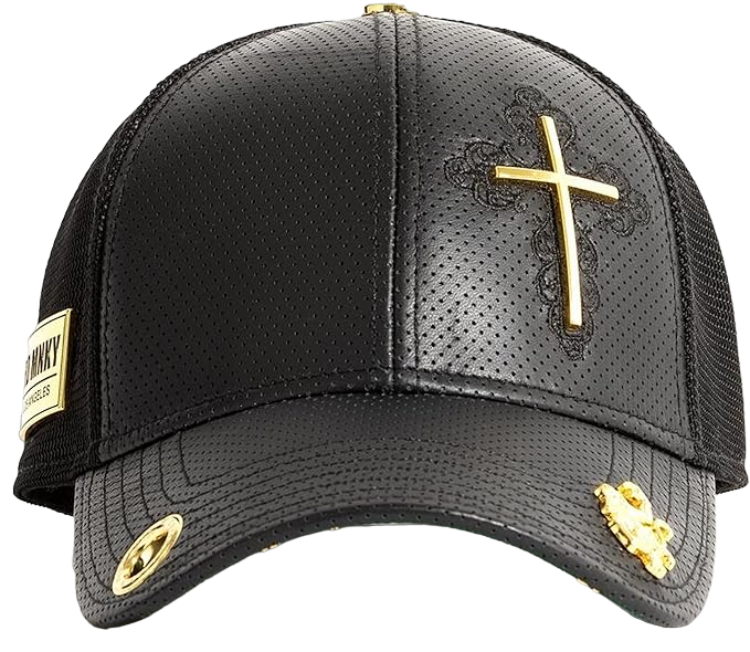 Red Monkey Men's Triumph Cross Black Trucker Cap