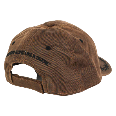 John Deere Men's Brown Leather Look Cap