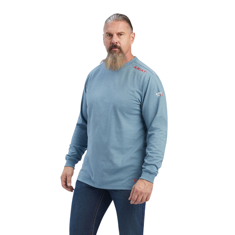 Ariat Men's Flame Resistant "Born For This" Blue T-Shirt