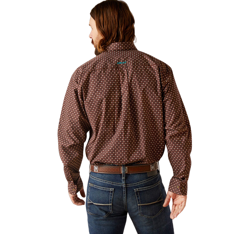 Ariat Men's Barrett Chocolate Classic Fit Shirt