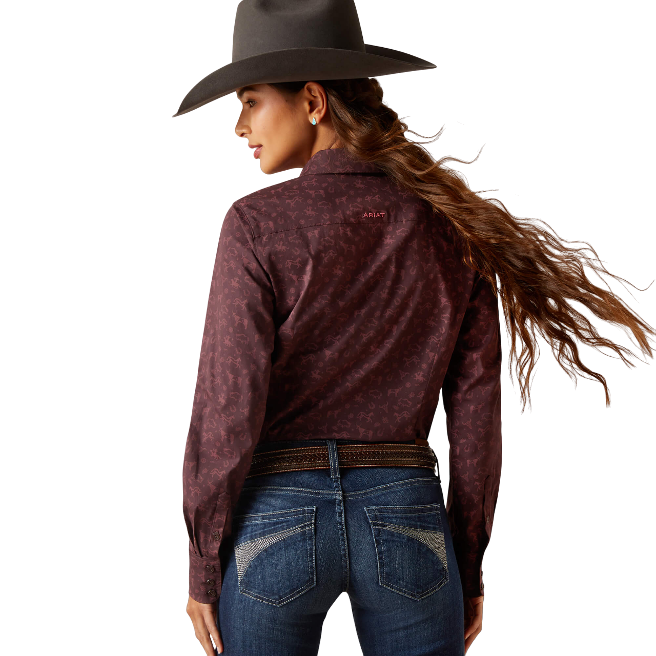 Ariat Women's Wrinkle Resist Team Kirby Stretch Shirt - Western Style ...