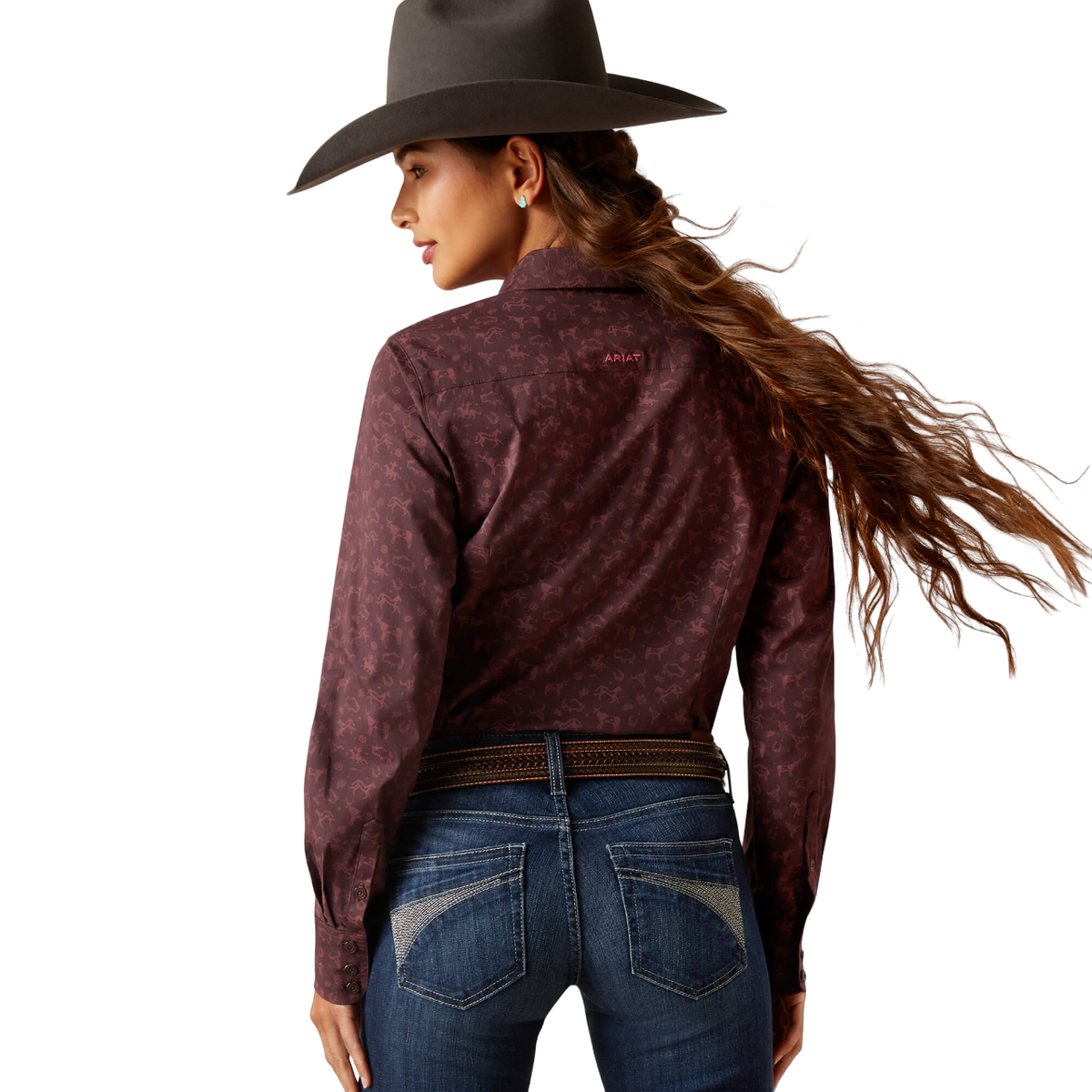 Ariat Women's Wrinkle Resist Team Kirby Stretch Shirt