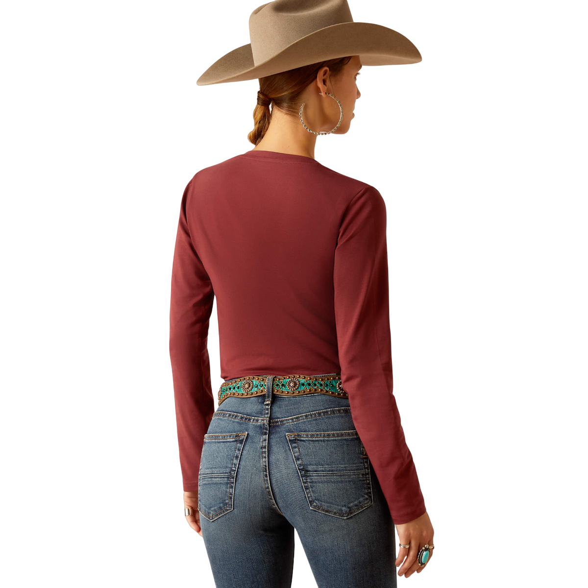 Ariat Women's Oxblood Red Rodeo T-shirt