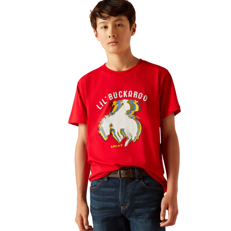 Ariat Boy's Red Block Rodeo T-Shirt