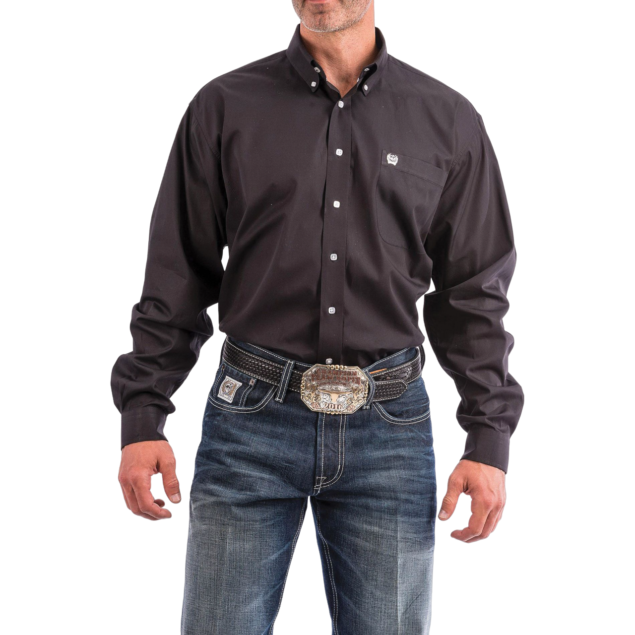 Cinch Men's Classic Fit Black Shirt