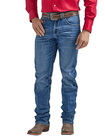 Wrangler Men's Rock 47 Denim Ray Blue Jeans