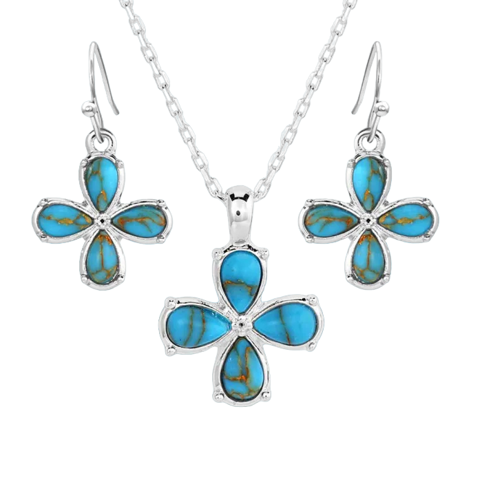 Montana Women's Wildflower Turquoise Set Jewelry