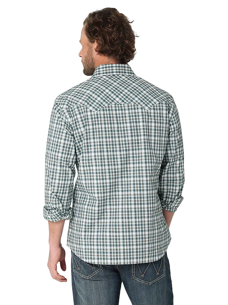 Wrangler Men's Retro Western Green Shirt