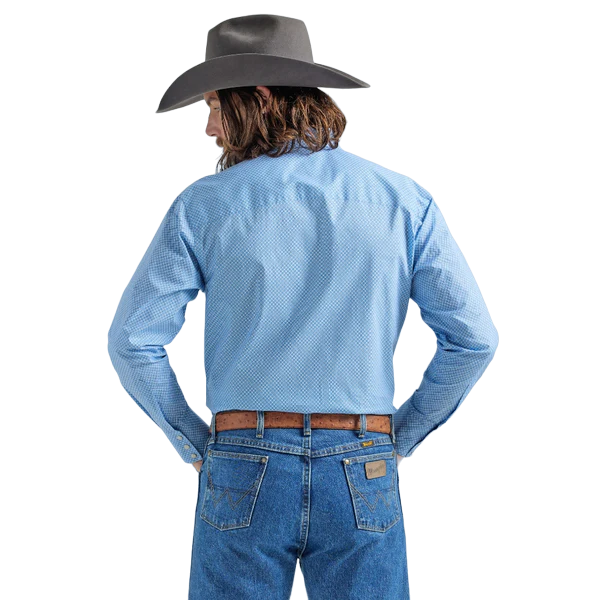Wrangler Men's George Strait Long Sleeve Western Snap Shirt - Big