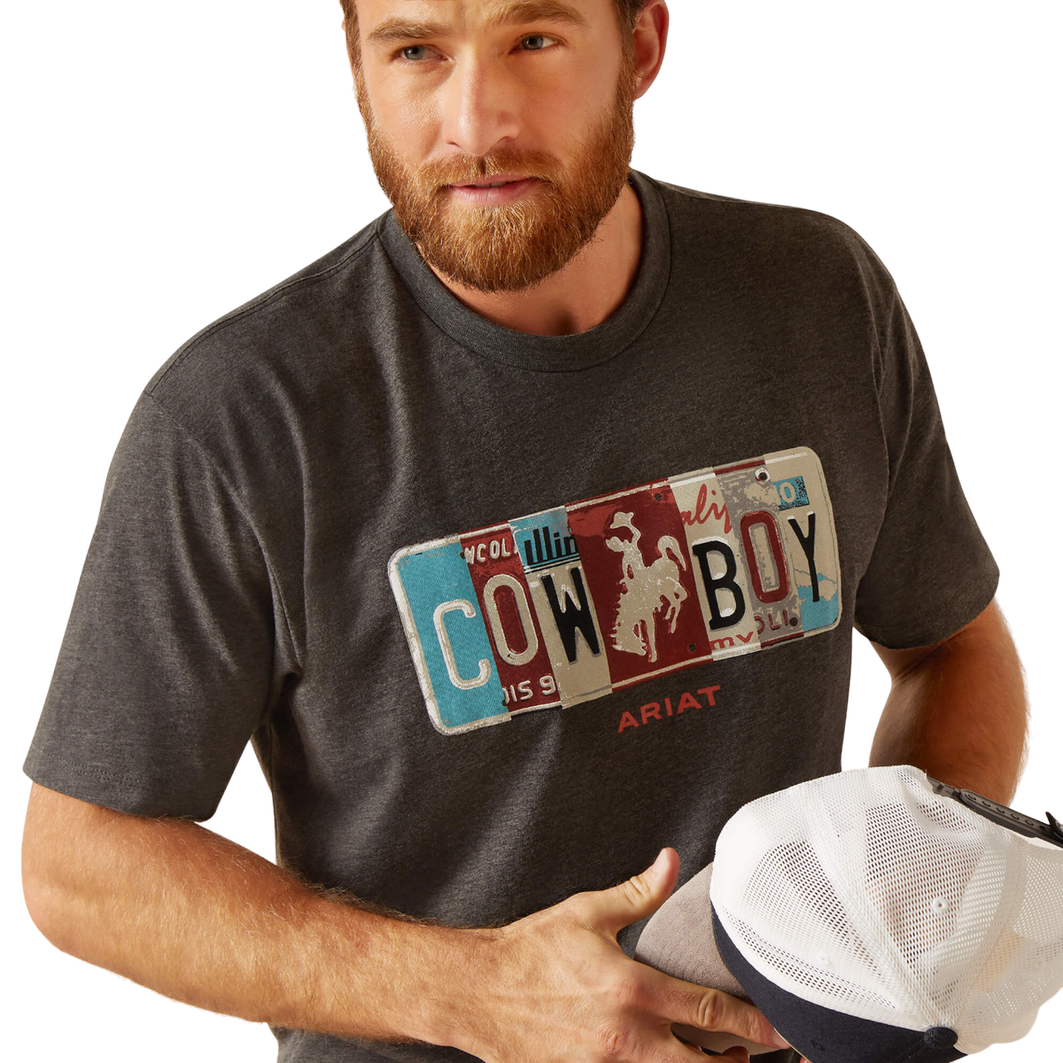 Ariat Men's License Plate Cowboy T-Shirt