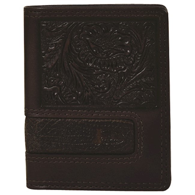 Authentic Trenditions Justin Men's Tooled Wallet - Stylish & Practical