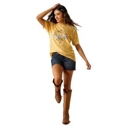 Ariat Women's Darlin Rose T-Shirt Rattan