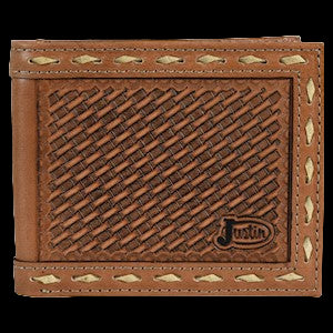High-Quality Justin Men's Bifold Tool Wallet - Genuine Leather ...