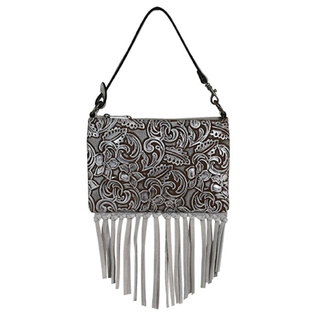 Justin Women's Silver Wash Mini Shoulder Bag