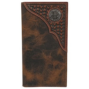 The Boot Jack: Justin Men's Rodeo Tooled Wallet | Genuine Leather ...