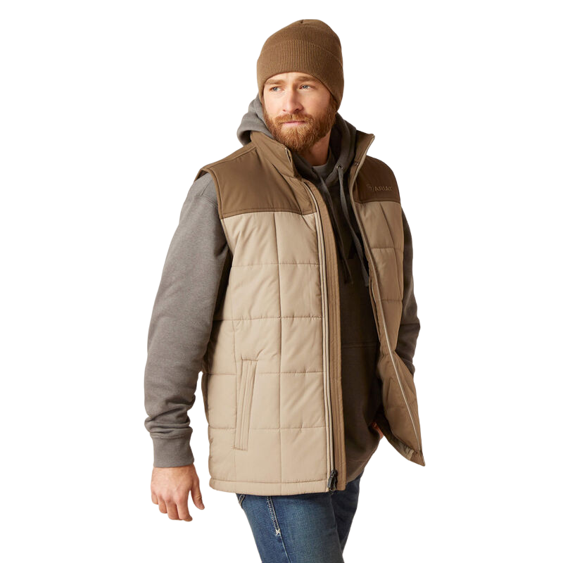 Ariat Men's Crius Insulated Brindle Major Brown Vest