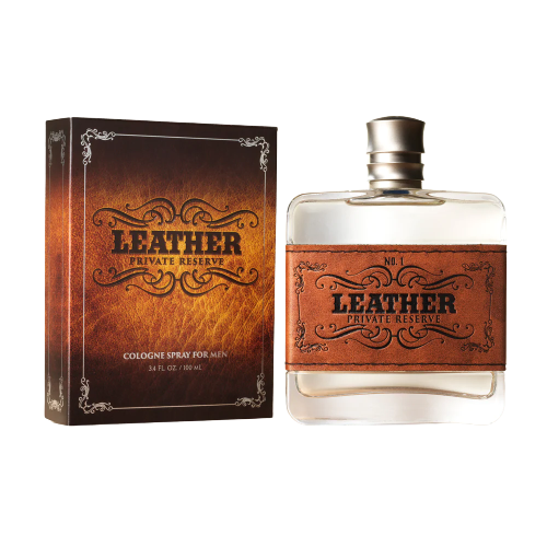 Tru Fragrance Men's Leather Private Reserve Brown Cologne