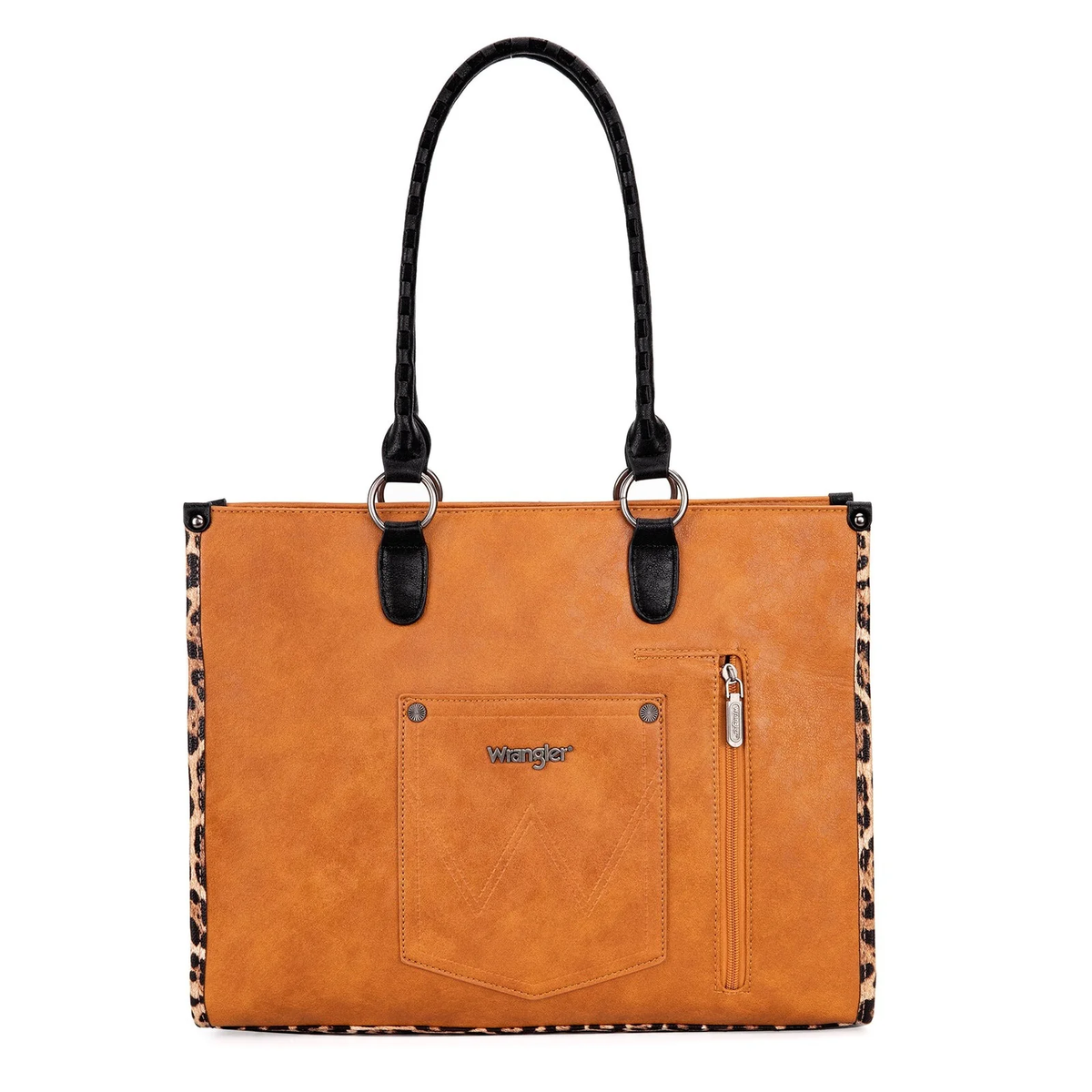 Wrangler Women's Brown Leopard Tote
