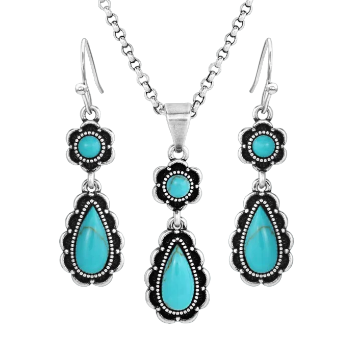 Montana Women's Spring Showers Turquoise Set Jewelry