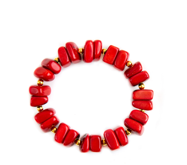 Tagua Women's Zoraida Red Bracelet