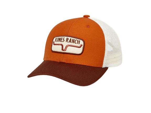 Kimes Ranch Men's Rolling Trucker Burnt Orange Hat
