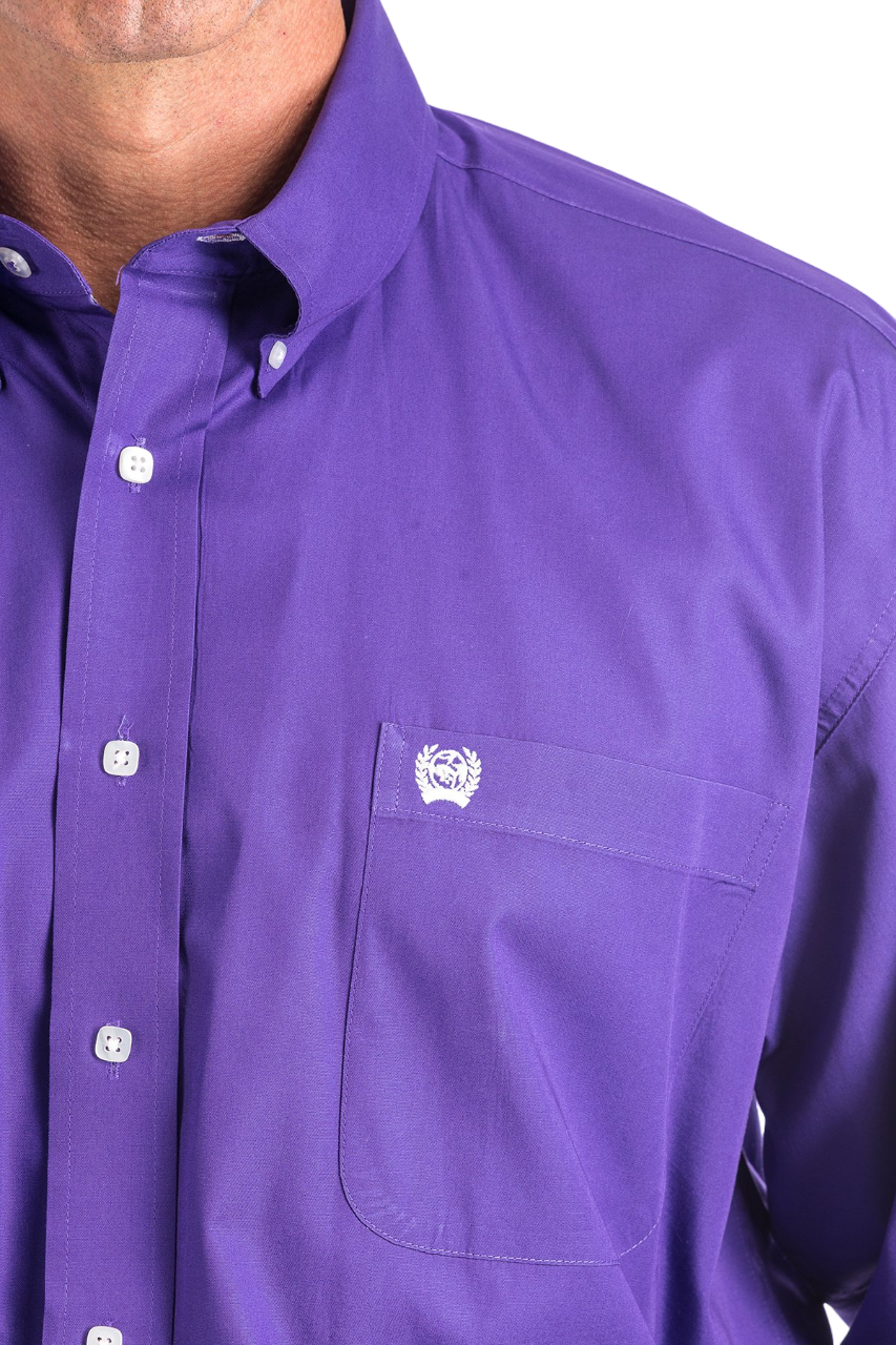 Cinch Men's 3xl Solid Purple Shirt