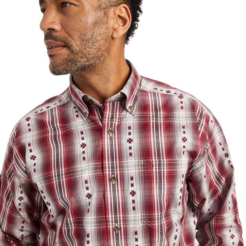 Ariat Men's Pro Series Classic Fit Red Shirt