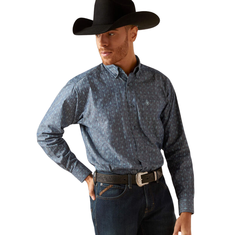 Ariat Men's Graham Classic Blue Shirt