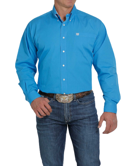Cinch Men's Blue Classic Fit Shirt