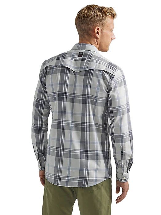 Wrangler Men's Western Plaid Gunnison River Shirt - Big