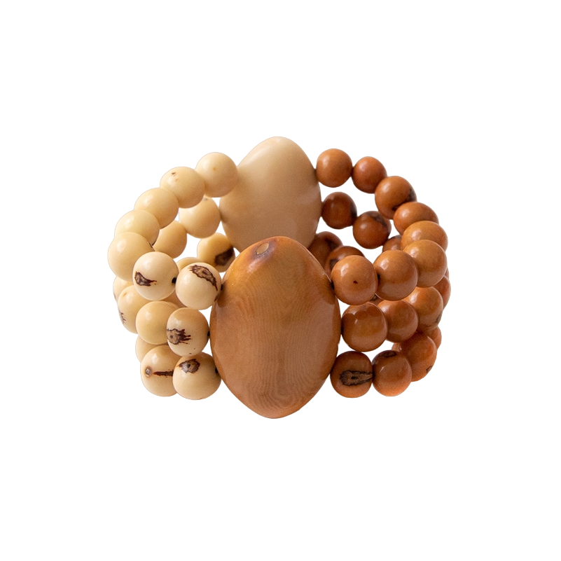Tagua Women's Saona Khaki Ivory Bracelet