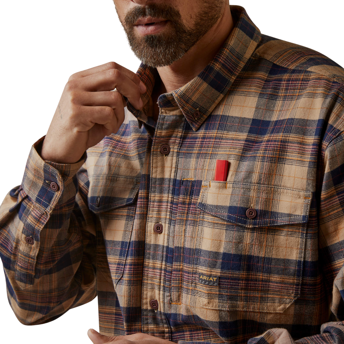 Ariat Men's Rebar Flannel DuraStretch Work Shirt