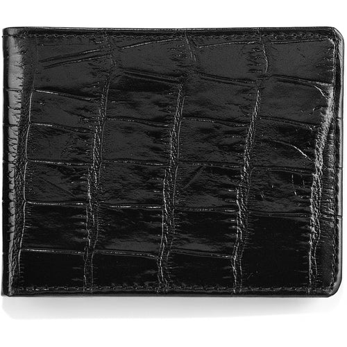 Leegin Men´s Black Print  Passcase Wallet