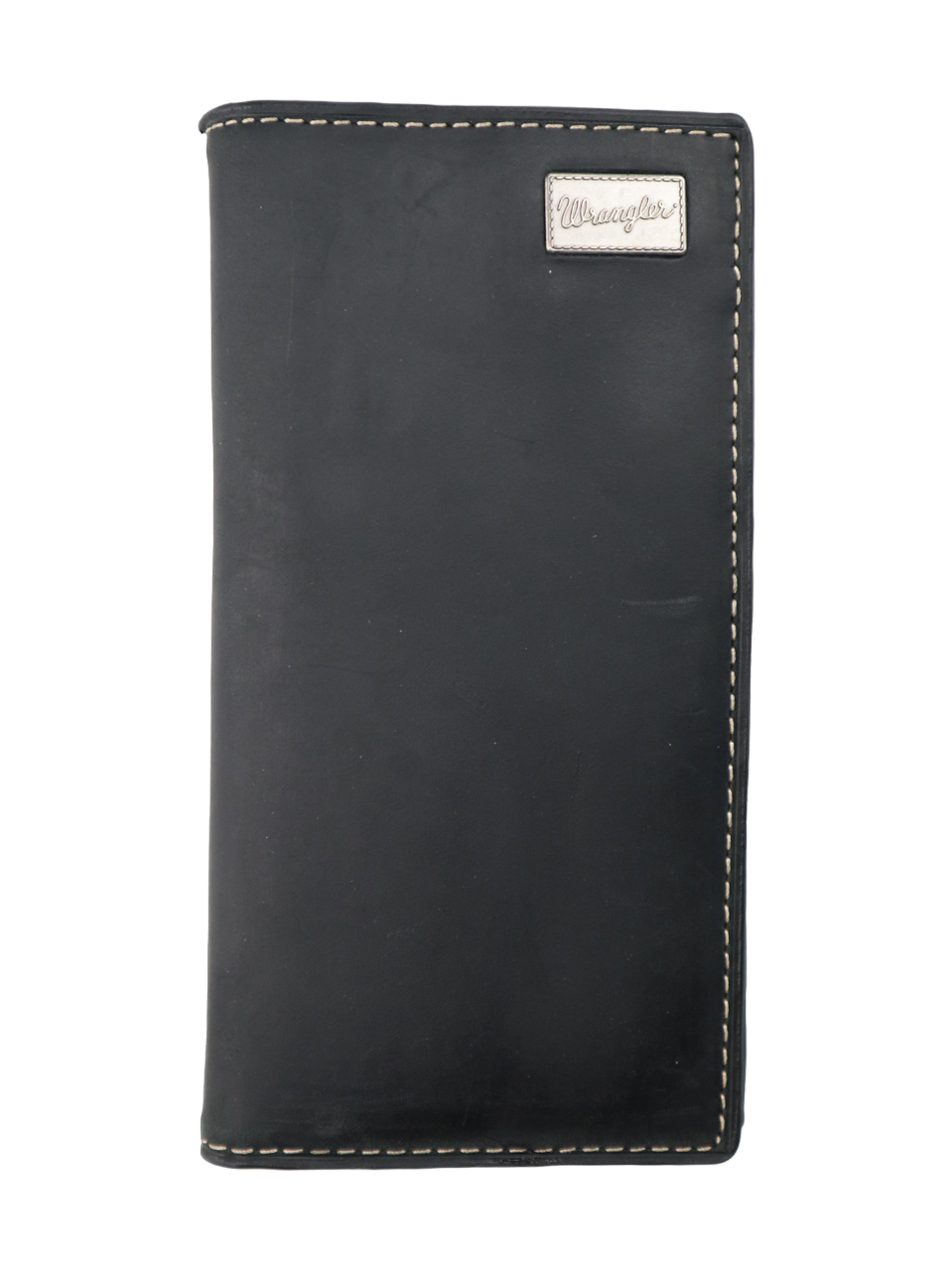 Wrangler Men's Black Rodeo Patch Wallet