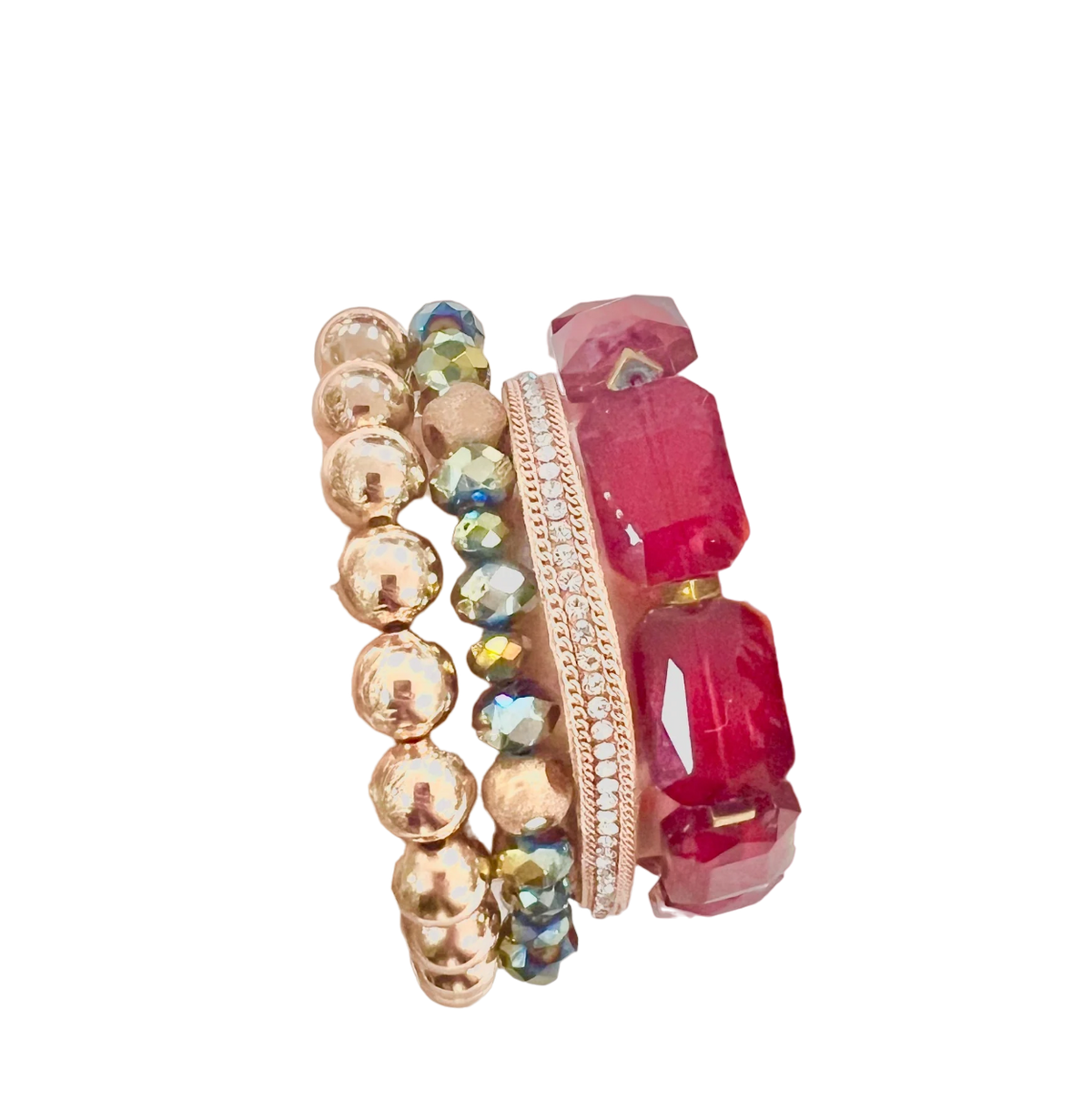 Southern Grace Women's Christmas Babe Four Strand Bracelet