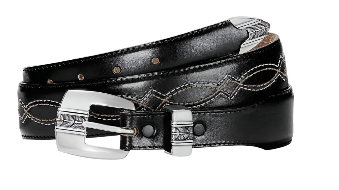 Justin Men's Cibola Leather Black Belt