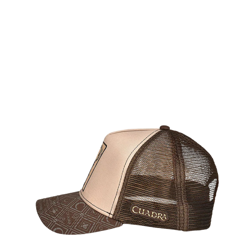 Cuadra Men's Snapback With Deer Patch Brown Cap