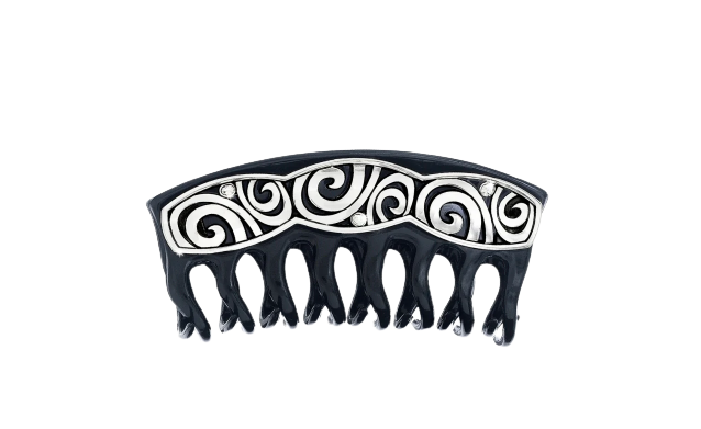 Brighton Women's Black London Groove Hair Clip