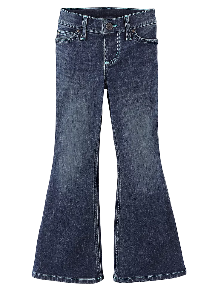 Wrangler Youth Girl's Flare In Juliet Blue Jeans