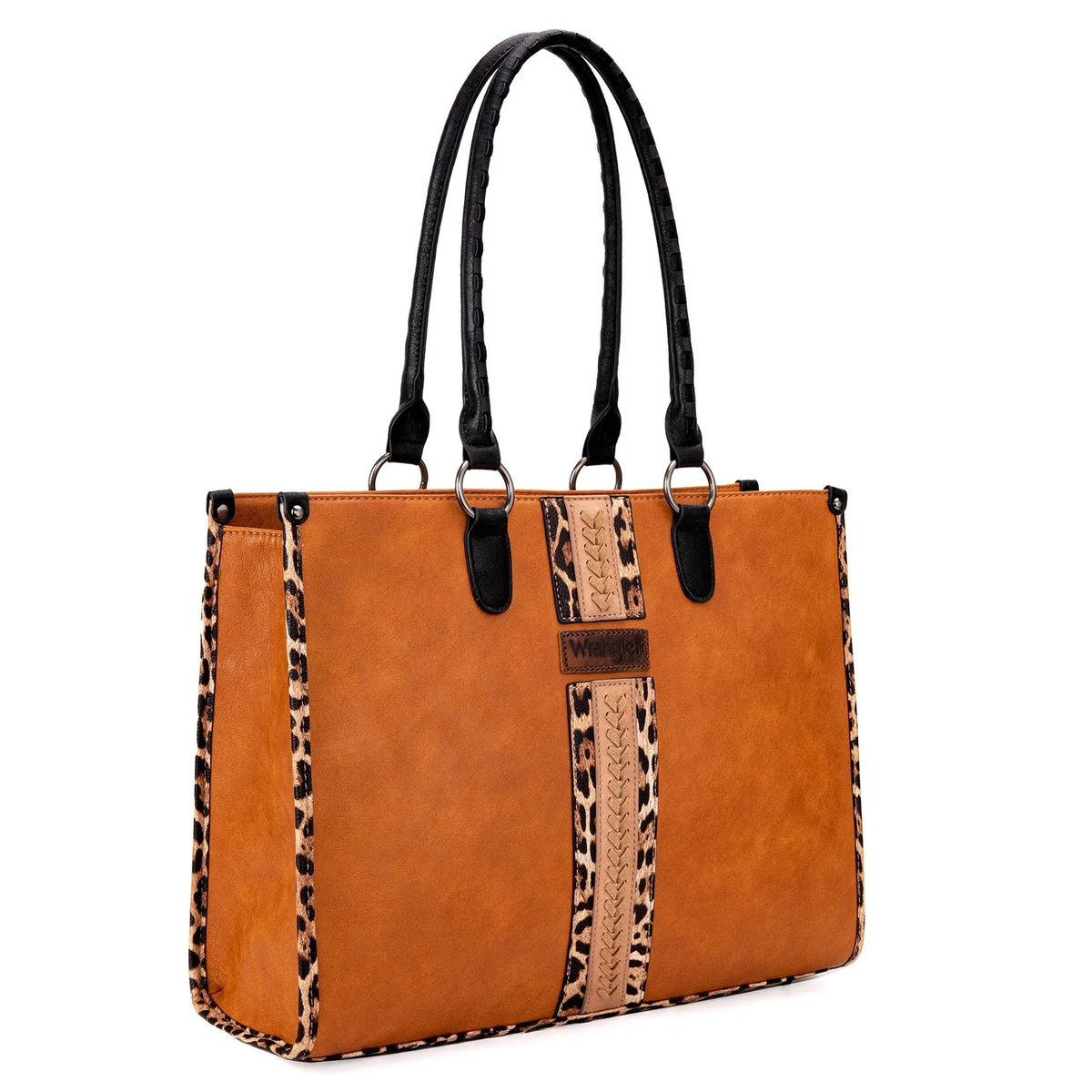 Wrangler Women's Brown Leopard Tote